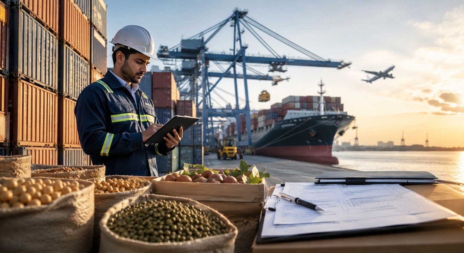 Agricultural export compliance process, Global shipping and documentation, International agri product delivery
