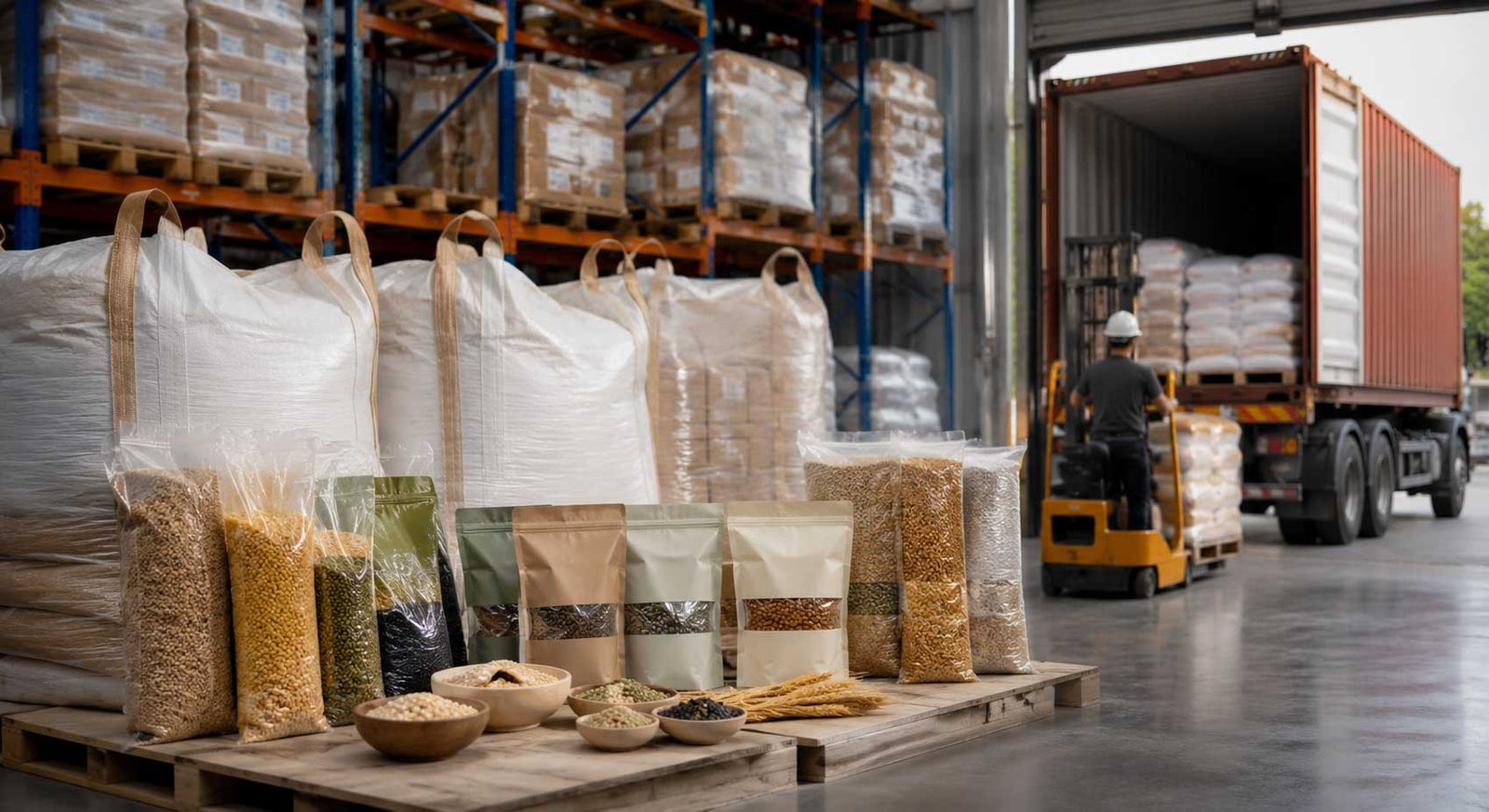Agricultural packaging and logistics, Bulk and retail packaging, Export ready warehouse operations